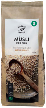 Müsli Chia 425g Detglutenfrieverksted