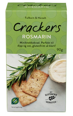 Det Glutenfrie Verksted Crackers Rosmarin