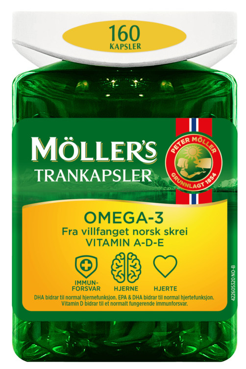 Møllers Omega-3 Trankapsler 160stk