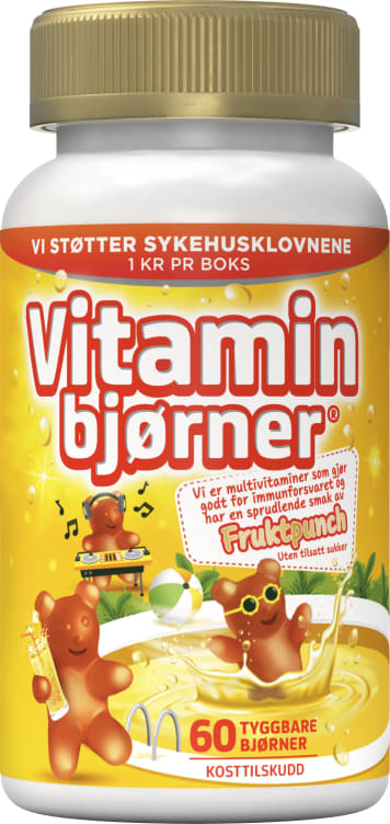 Vitaminbjørner Punch 60stk Collett