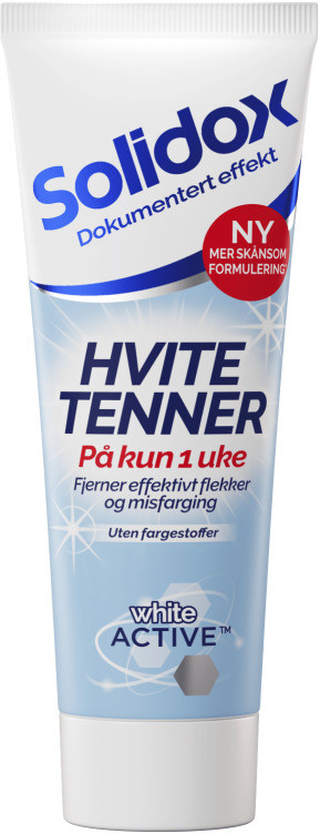 Solidox Tannkrem Hvite Tenner 75ml