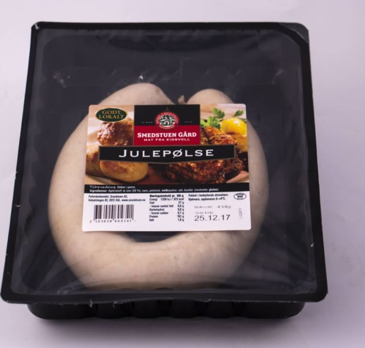 Julepølse 400g Smedstuen