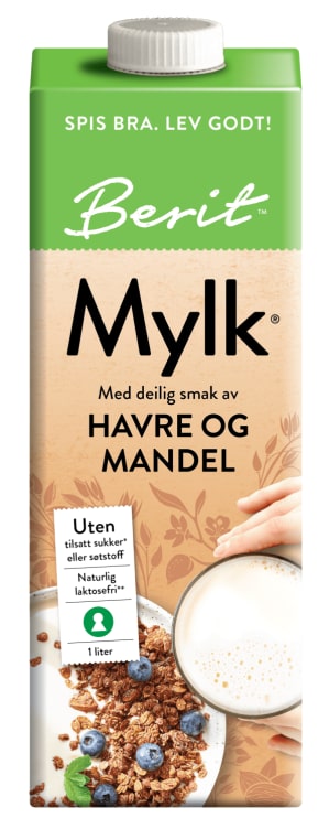 Mylk Havre&Mandel 1l Berit