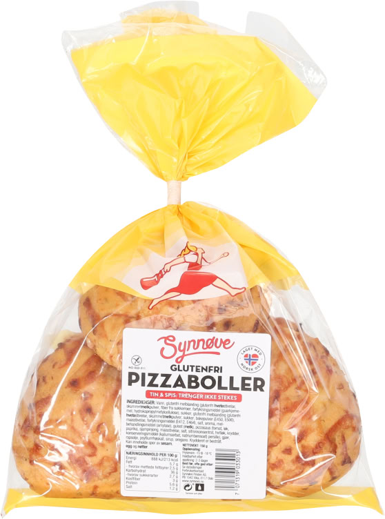 Pizzaboller glutenfri 150g Synnøve Finden