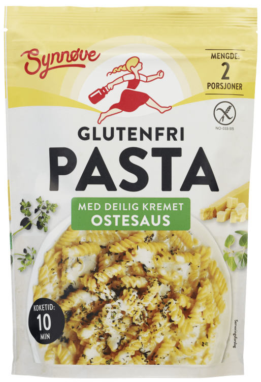 Pasta m/ostesaus Gl.fri 148g Synnøve