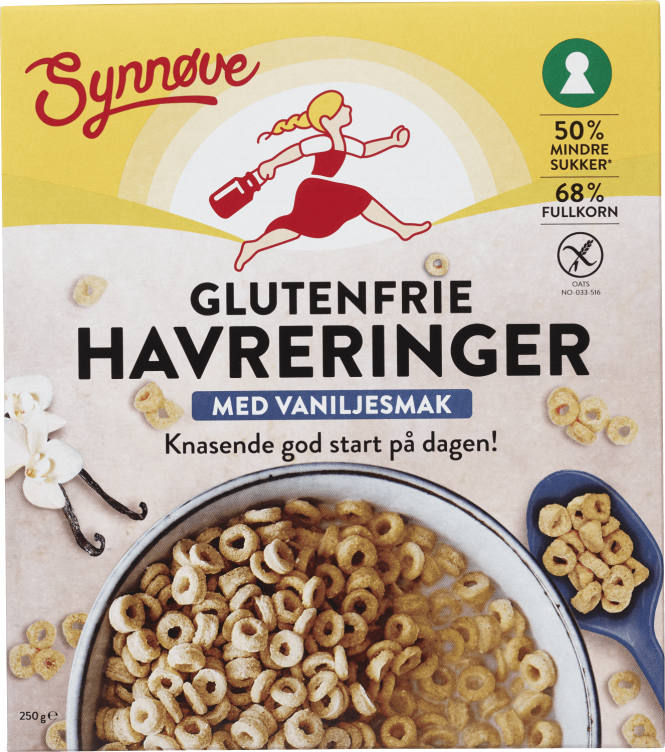 Havreringer glutenfri 250g Synnøve Finden