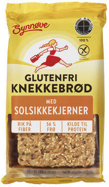 Synnøve Glutenfri Knekkebrød Solsikkekjerner 170g