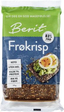 Berit Frøkrisp Sesam- og Linfrø 170g