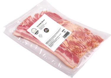 Jæren Smak Tørrsaltet Bacon i Skiver, Applewood Smoked, 500g