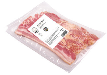Jæren Smak Tørrsaltet Bacon i Skiver, Applewood Smoked, 500g