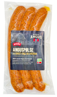 Meny Angus Ghost & Cheddar Pølse