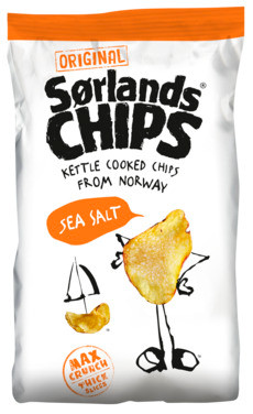 Sørlandschips Sea Salt 160g