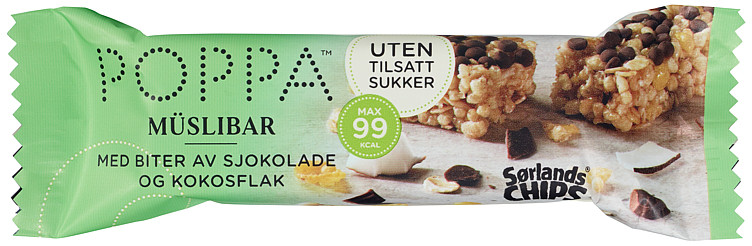 Poppa Muslibar Kokos&Sjokolade 23g