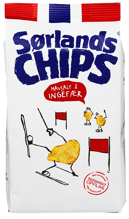 Sørlandschips Havsalt&Ingefær 180g