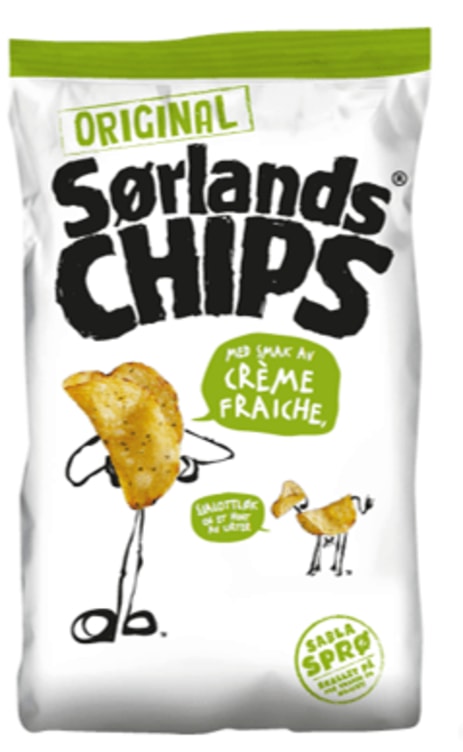 Sørlandschips Original Crème Fraîche 200g