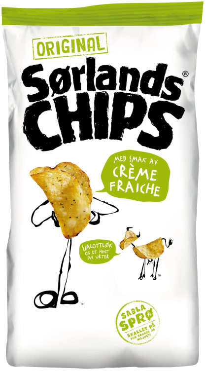 Sørlandschips Original Crème Fraîche 200g