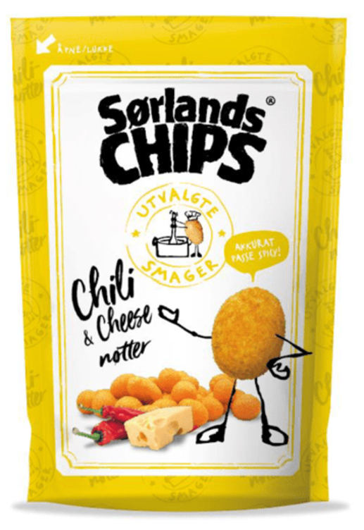 Chili Cheese Nøtter 75g Sørlandschips