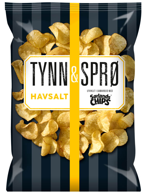 Tynn&Sprø Chips Havsalt 150g Sørlandschips
