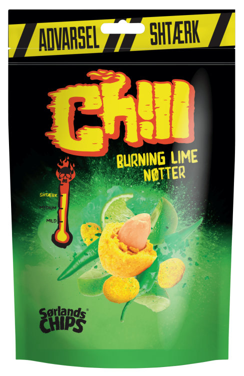 Sørlandschips Burning Lime 130g