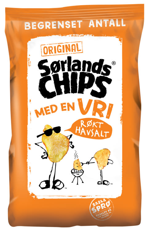 Sørlandschips Røkt Havsalt 180g
