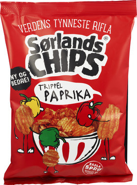 Verdens Tynneste Rifla Sc Trippel Paprika 240g