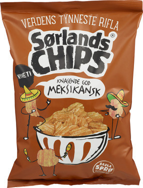 Verdens Tynneste Rifla Sc Meksikansk 240g