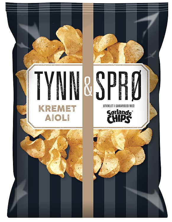 Tynn&Sprø Kremet Aioli 150g Sørlandschip