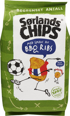 Sørlandschips Bbq Ribs 180g