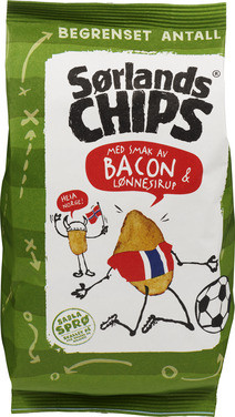 Sørlandschips Bacon & Lønnesirup 180g