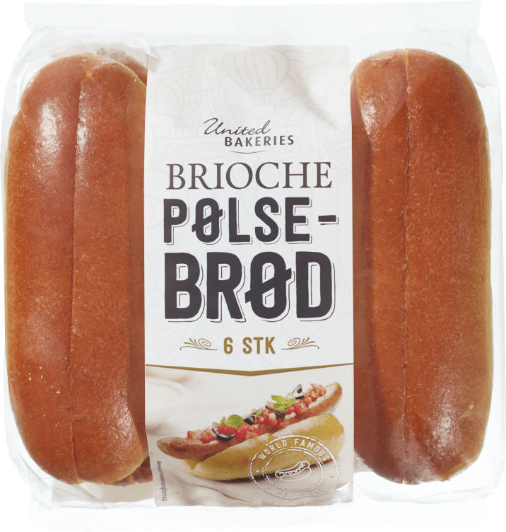 Pølsebrød Brioche 270g United Bakeries