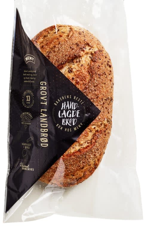 Landbrød Grovt Håndlagd 790g United Bakeries