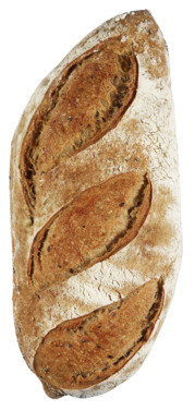 Håndlagd Halvgrovt Landbrød 850g