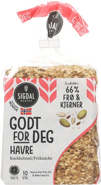 Knekkebrød Havre 235g Sigdal