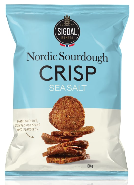 Nordic Sourdough Crisp Sea Salt 130g Sigdal