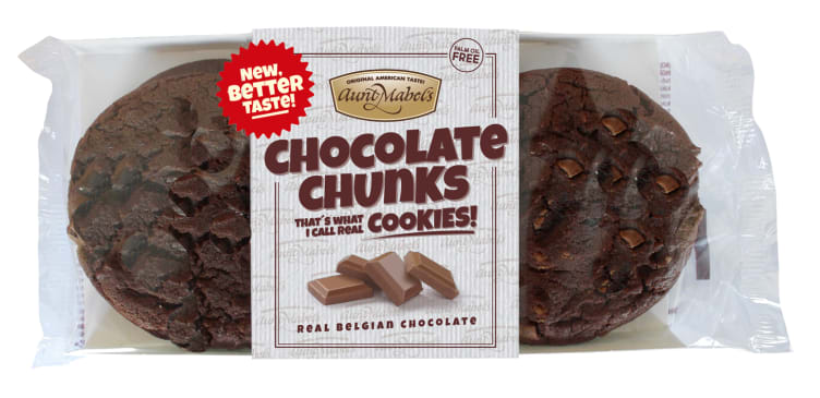 Cookies Choc Chunk 4pk 200g Aunt Mabels