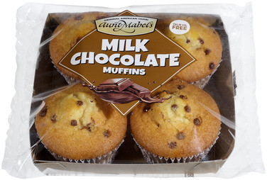 Muffins Milk Chocolate 4pk 280g Aunt Mabels