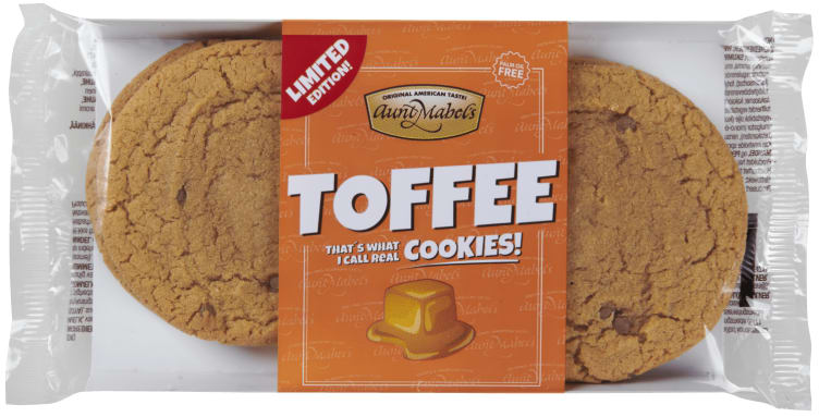 Toffee Cookies 4x45g Aunt Mabels