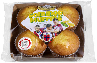 Muffins Lemon 4pk 280g Aunt Mabels