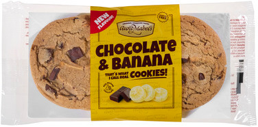 Cookies Chocolate Banana 4pk 180g Aunt Mabels