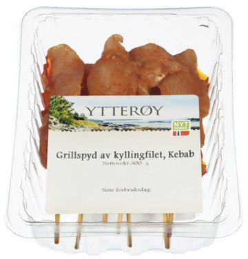 Grillspyd av Kyllingfilet Kebab 300g