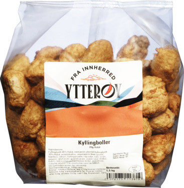 Kyllingboller Ytterøy 1,5kg, Frys