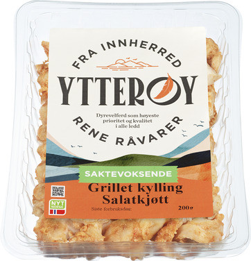 Grillet Kylling Salatkjøtt Krydret 200g