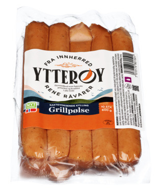 Kylling Grillpølse 600g Kjøl