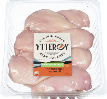 Saktevoksende Kyllingfilet Naturell 1.8kg Ytterøy
