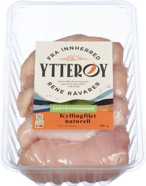 Kyllingfilet Naturell 950g