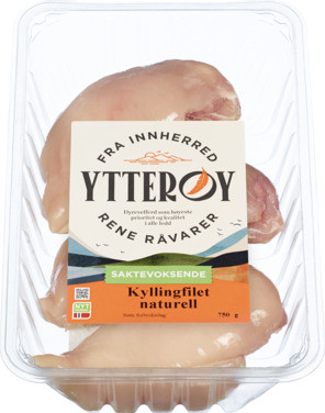 Kyllingfilet Naturell 750g Ytterøy