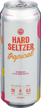 0,5L Ab Hard Seltzer Tropisk 4,5% bx