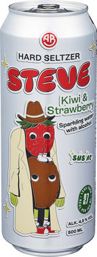 Steve Hard Seltzer Kiwi/strawberry 0,5 bx