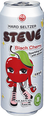 Steve Hard Seltzer Black Cherry 0,5 bx