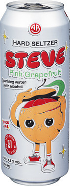 Steve Hard Seltzer Pink Grapefruit 0,5 bx